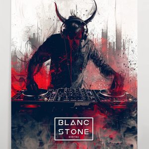 Blanc Stone Digital Art Poster